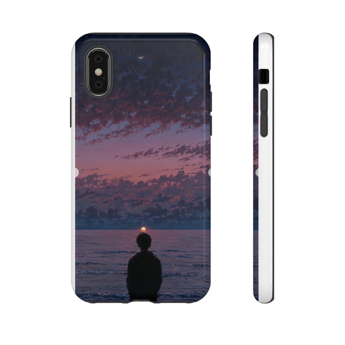 Sunset Ocean Phone Case, Tough Cases, Unique Cell Phone Cover, Artistic Phone Accessories, Gift for Her, Nature Inspired Case