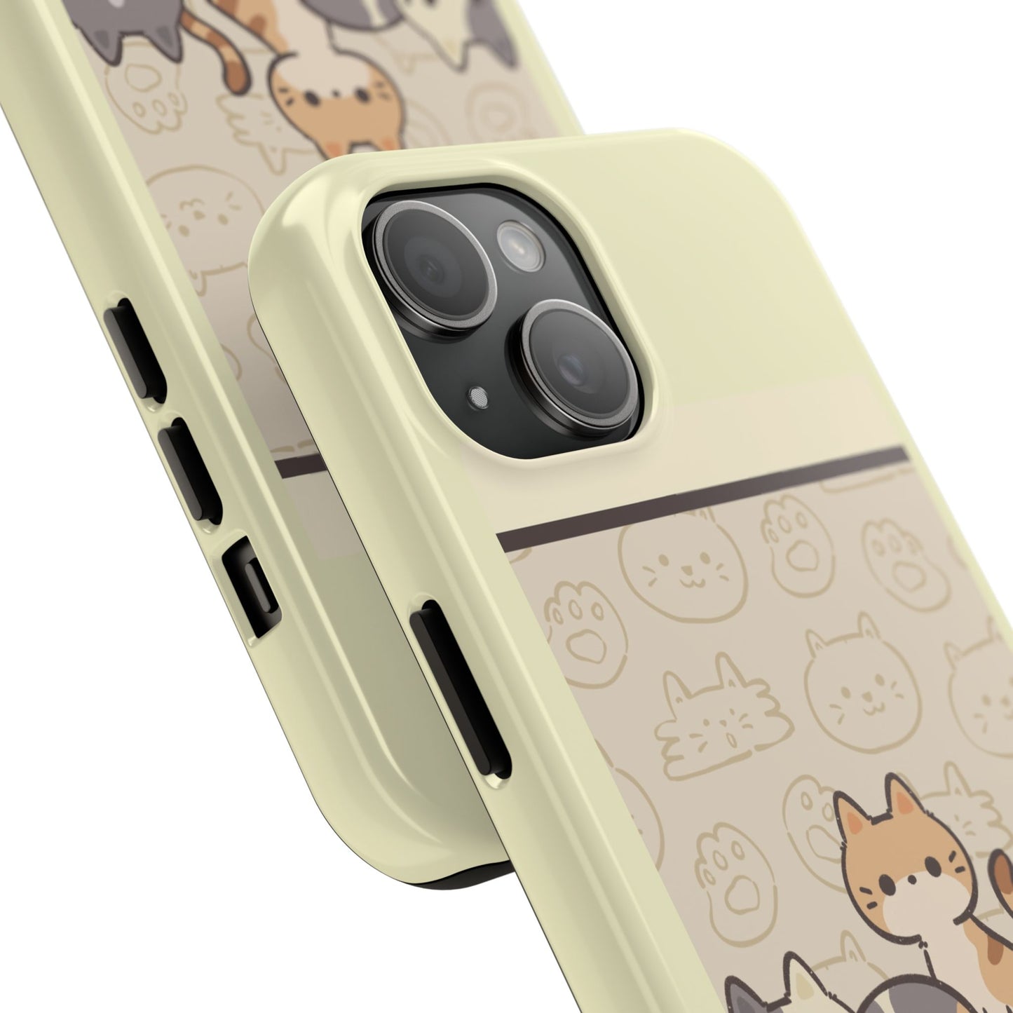Cute Cat Phone Case - Don't Touch My Phone, Gift for Cat Lovers, Kawaii Accessories, Fun Tech Protection, Pet Lover Gifts