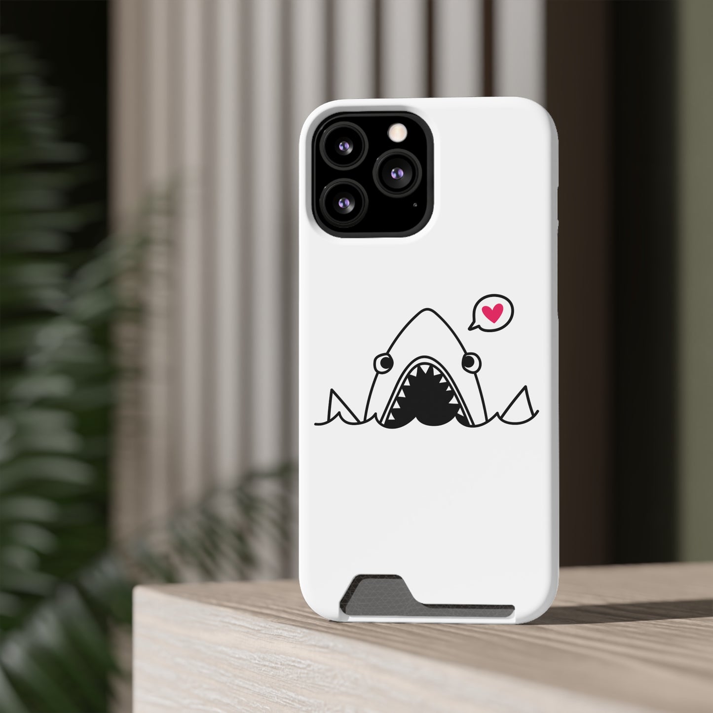 Cute Shark Phone Case with Card Holder - Perfect for Ocean Lovers, Unique Gift for Birthdays, Beach Days, and Back to School