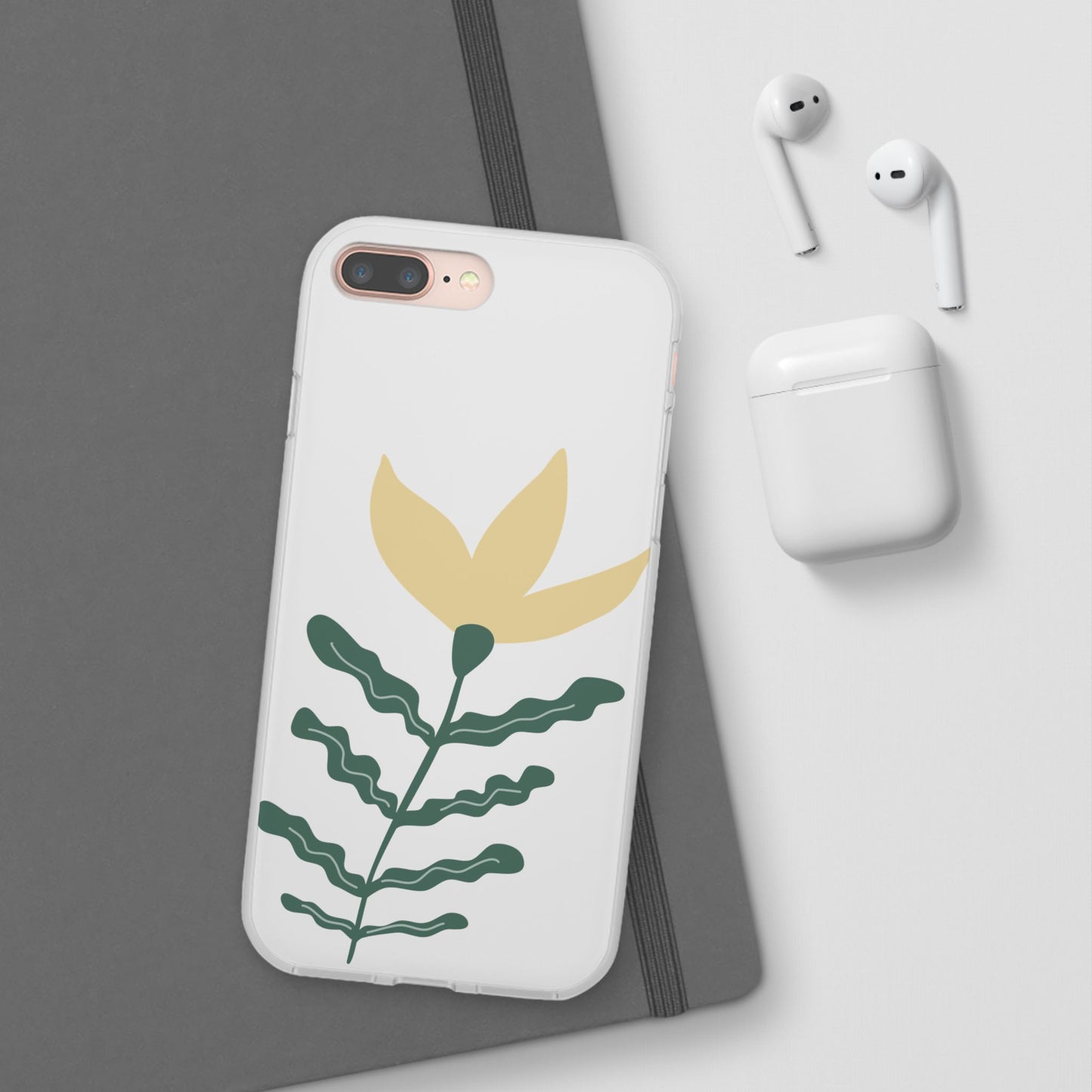 Stylish Floral Flexi Cases, Phone Accessories, Gift Idea, Protective Case, Trendy Phone Cover, Spring Vibes