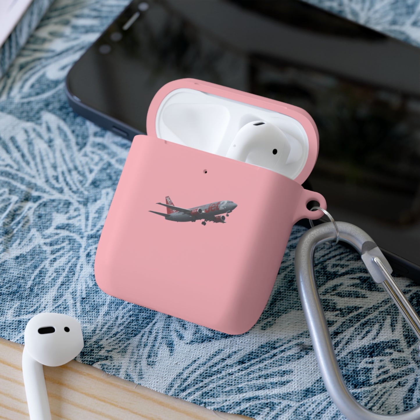 AirPods Case Cover, Travel Accessory, Gift for Music Lovers, AirPods Pro Holder, Airplane Design, Everyday Use