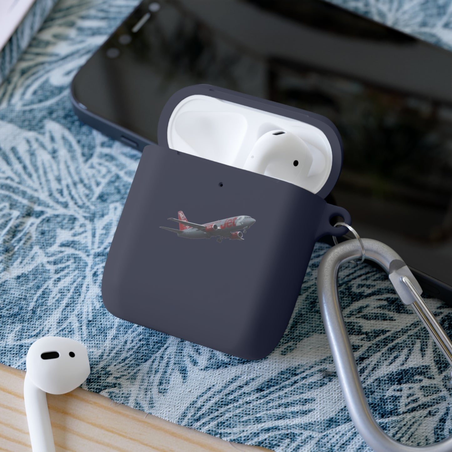 AirPods Case Cover, Travel Accessory, Gift for Music Lovers, AirPods Pro Holder, Airplane Design, Everyday Use