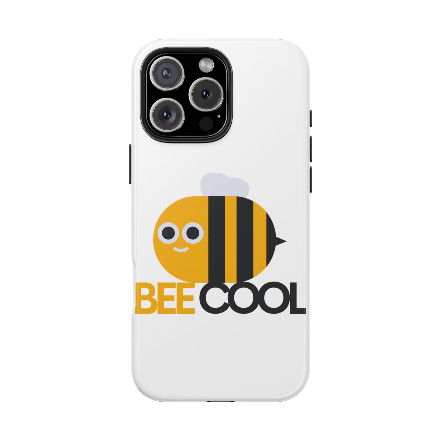 Bee Cool Tough Phone Case, Funny Phone Cover, Bee Lover Gift, Durable Phone Protector, Unique Bee Design