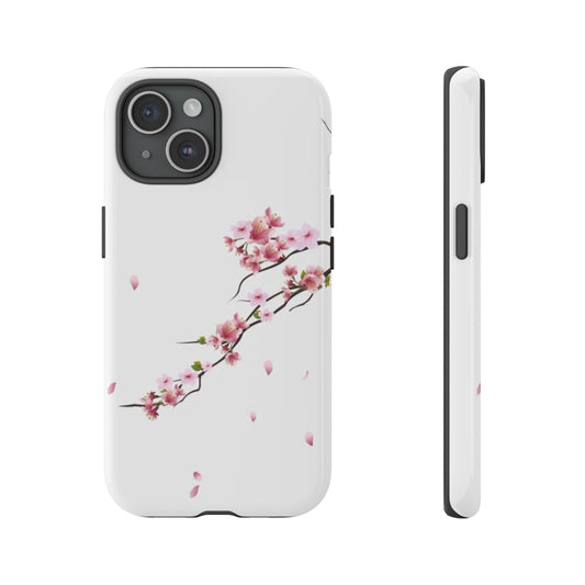 Cherry Blossom Phone Case, Floral Phone Cover, Tough Phone Case, Spring Accessories, Gift for Her, Nature-Inspired Tech