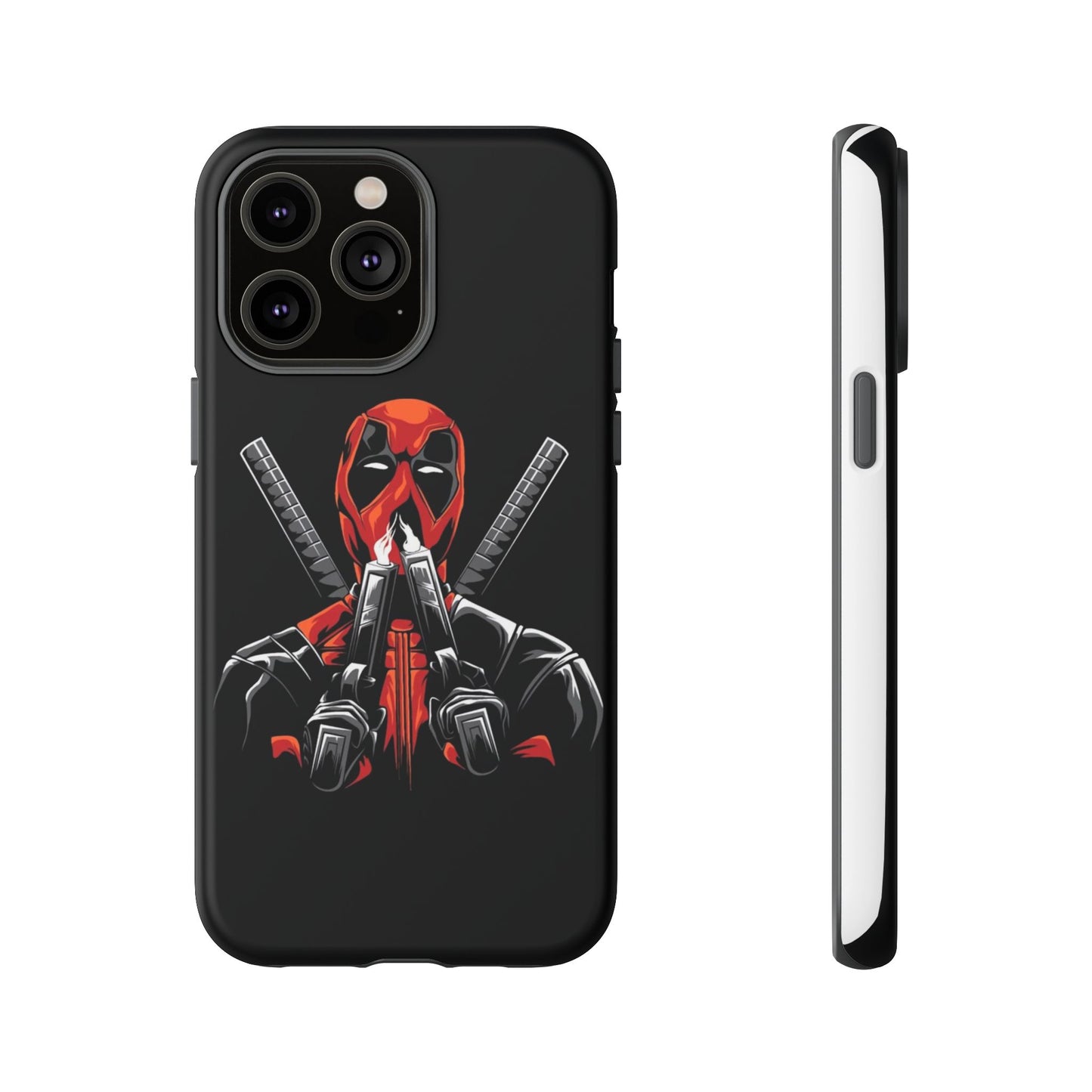 Deadpool Tough Phone Case, Durable Cover for Marvel Fans, Gift for Superhero Lovers, Unique Holiday Present, Geeky Accessories