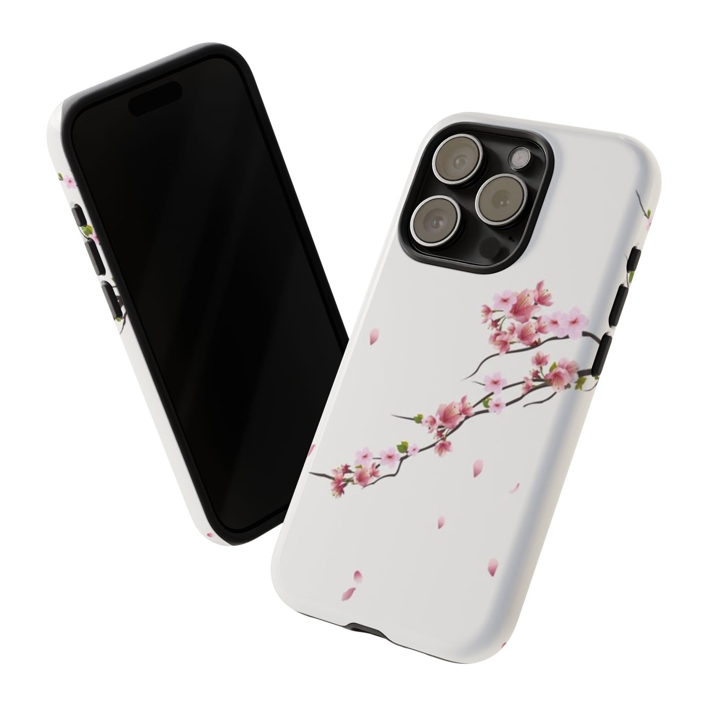 Cherry Blossom Phone Case, Floral Phone Cover, Tough Phone Case, Spring Accessories, Gift for Her, Nature-Inspired Tech