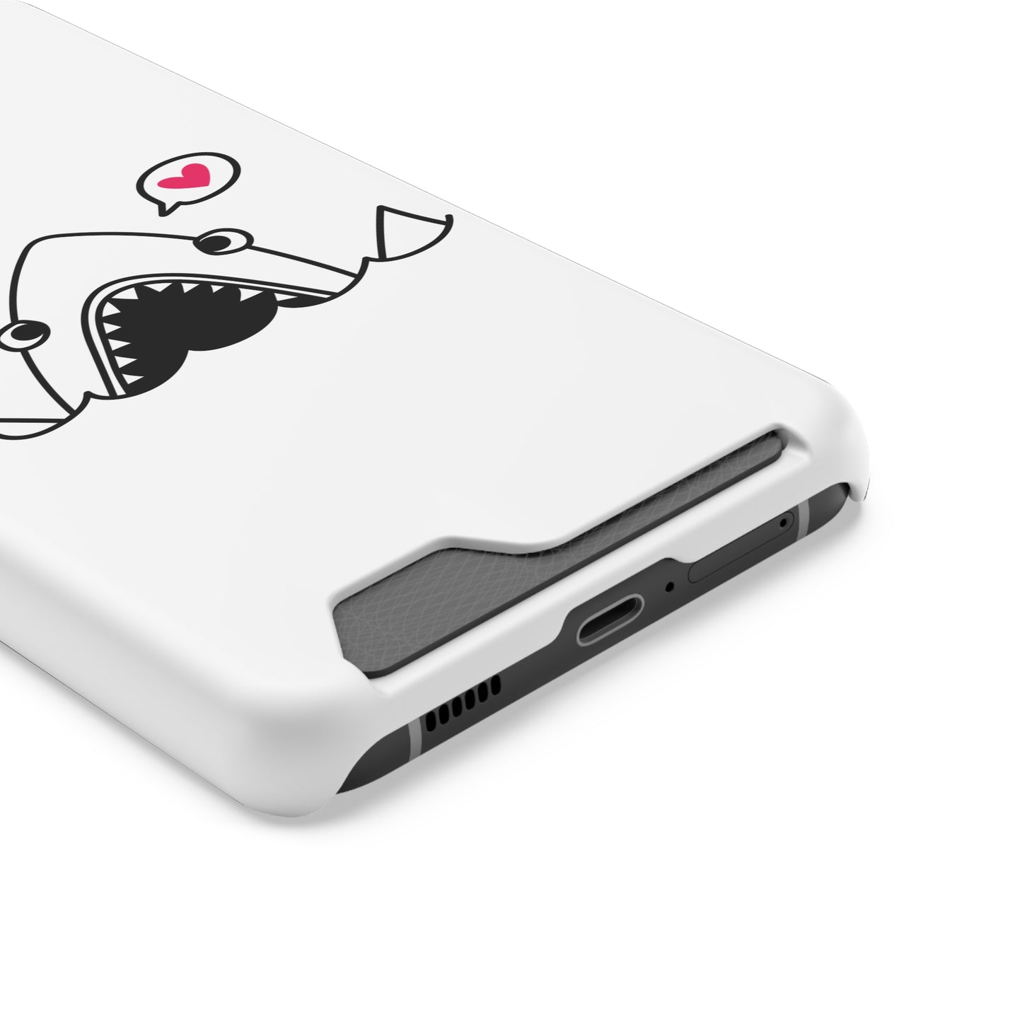 Cute Shark Phone Case with Card Holder - Perfect for Ocean Lovers, Unique Gift for Birthdays, Beach Days, and Back to School