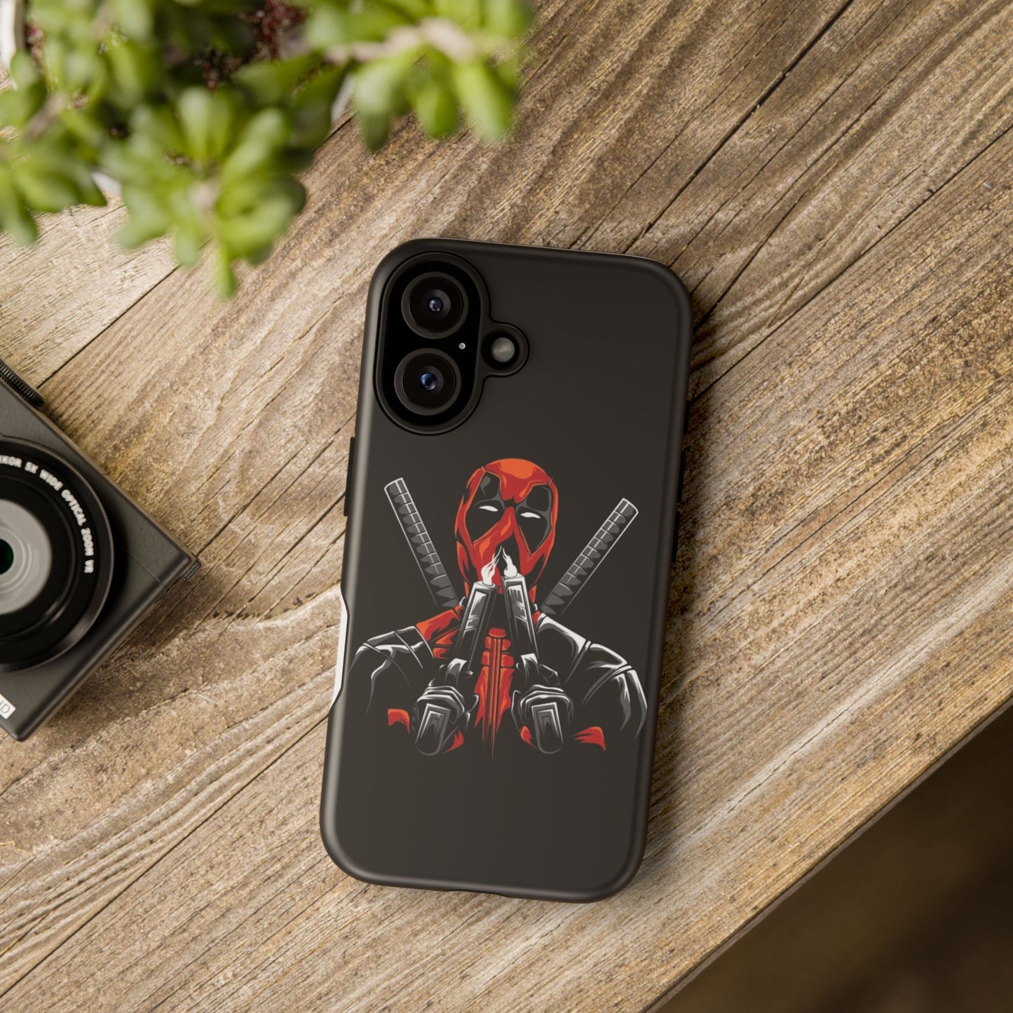 Deadpool Tough Phone Case, Durable Cover for Marvel Fans, Gift for Superhero Lovers, Unique Holiday Present, Geeky Accessories