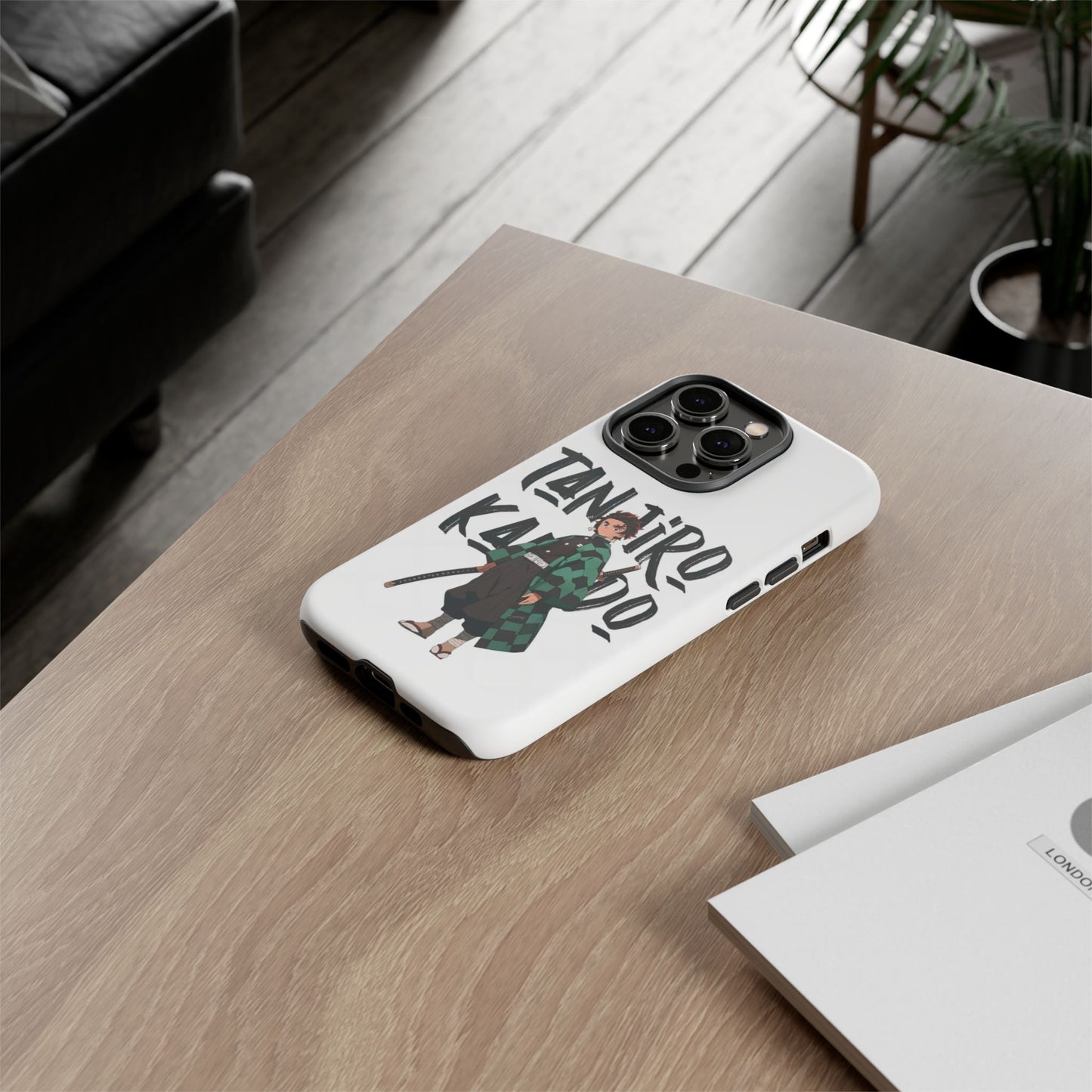 Demon Slayer Phone Case featuring Tanjiro Kamado | Tough Cases, Anime Phone Cover, Unique Gift for Fans, Mobile Accessory, Geeky Merchandise