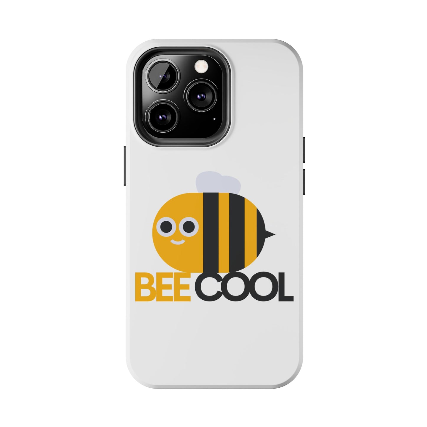 Bee Cool Tough Phone Case, Funny Phone Cover, Bee Lover Gift, Durable Phone Protector, Unique Bee Design