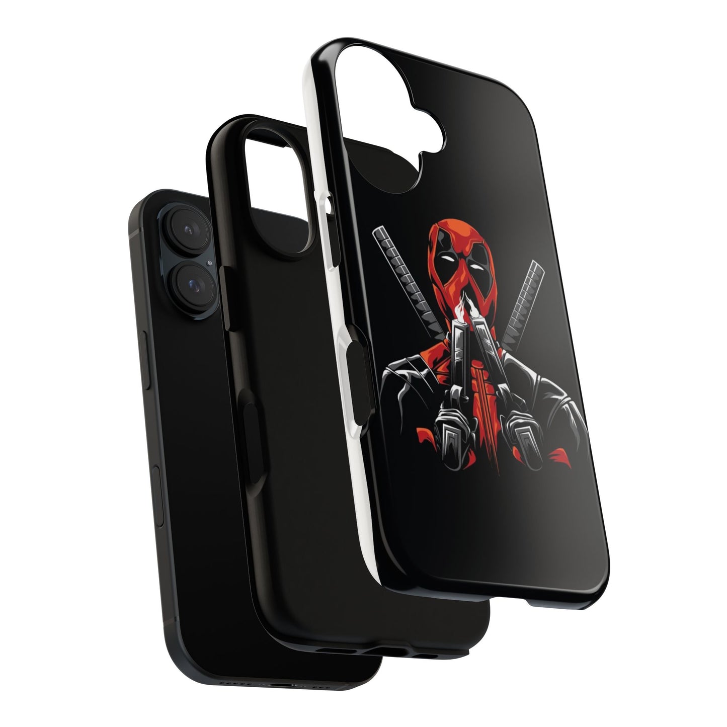 Deadpool Tough Phone Case, Durable Cover for Marvel Fans, Gift for Superhero Lovers, Unique Holiday Present, Geeky Accessories