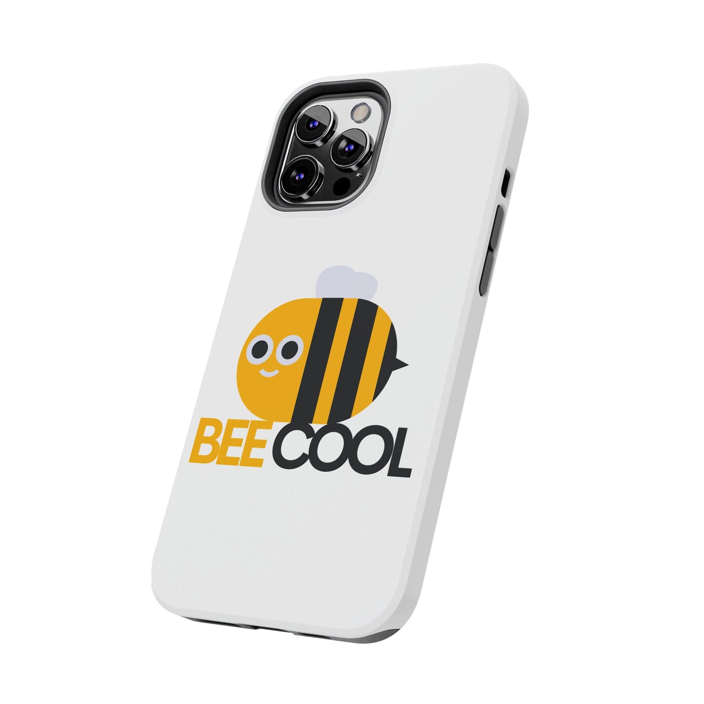 Bee Cool Tough Phone Case, Funny Phone Cover, Bee Lover Gift, Durable Phone Protector, Unique Bee Design