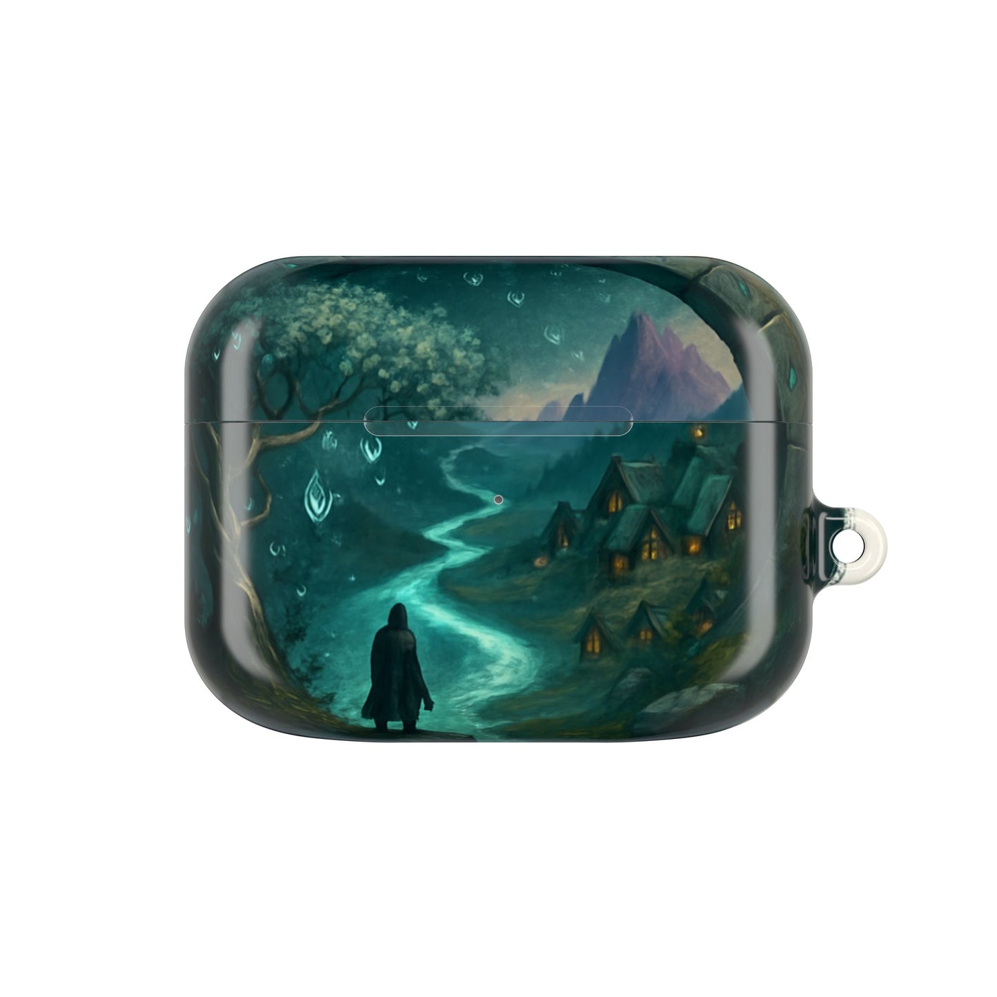 Mystical Landscape AirPod Case, Fantasy Accessory, Gift for Music Lovers, Unique Storage for AirPods, Protective AirPods Cover