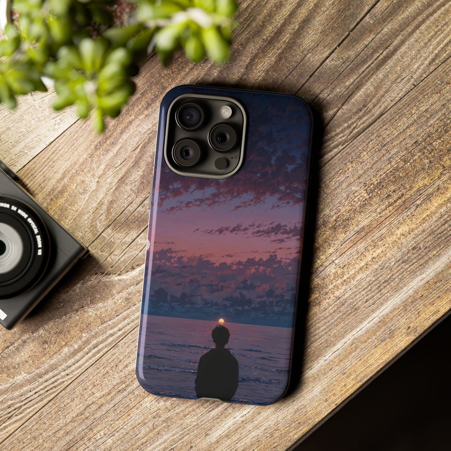 Sunset Ocean Phone Case, Tough Cases, Unique Cell Phone Cover, Artistic Phone Accessories, Gift for Her, Nature Inspired Case