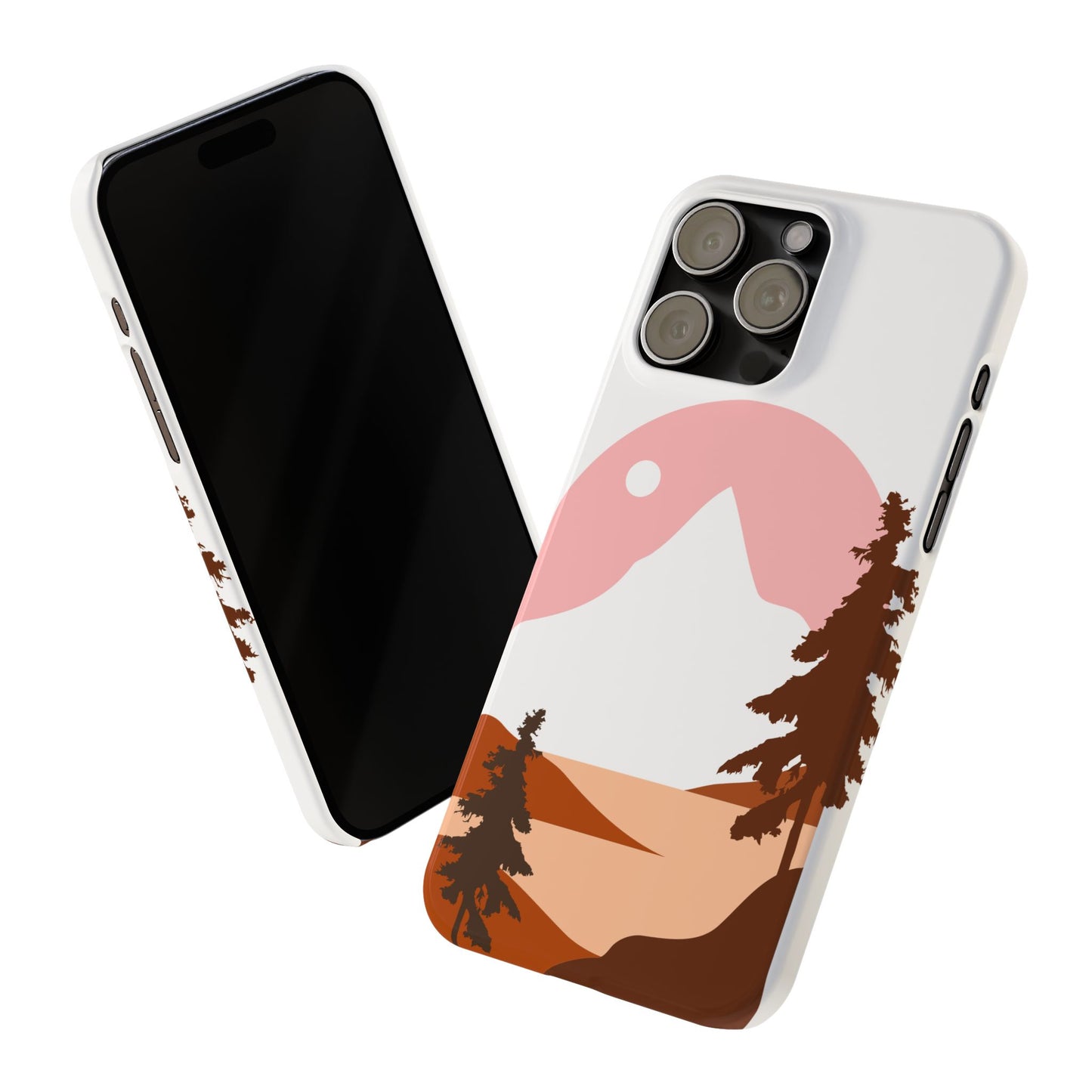 Stylish Mountain Landscape Slim Phone Case, Nature Lover Gift, Aesthetic Phone Cover, Adventure Travel Accessory, Minimalist Design [...]