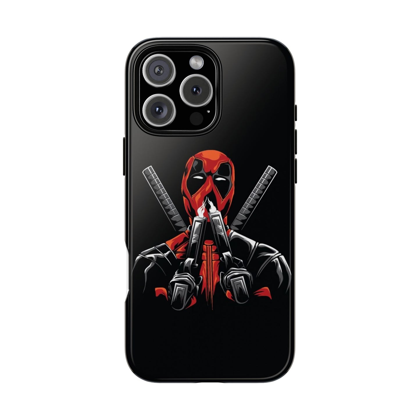 Deadpool Tough Phone Case, Durable Cover for Marvel Fans, Gift for Superhero Lovers, Unique Holiday Present, Geeky Accessories