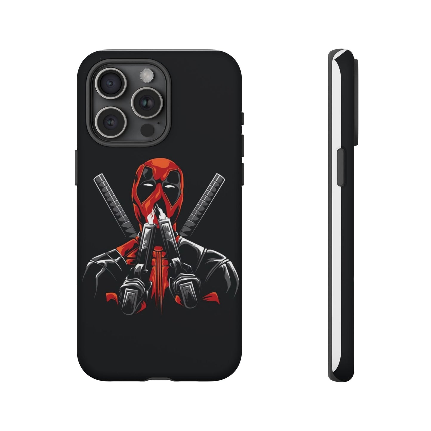 Deadpool Tough Phone Case, Durable Cover for Marvel Fans, Gift for Superhero Lovers, Unique Holiday Present, Geeky Accessories