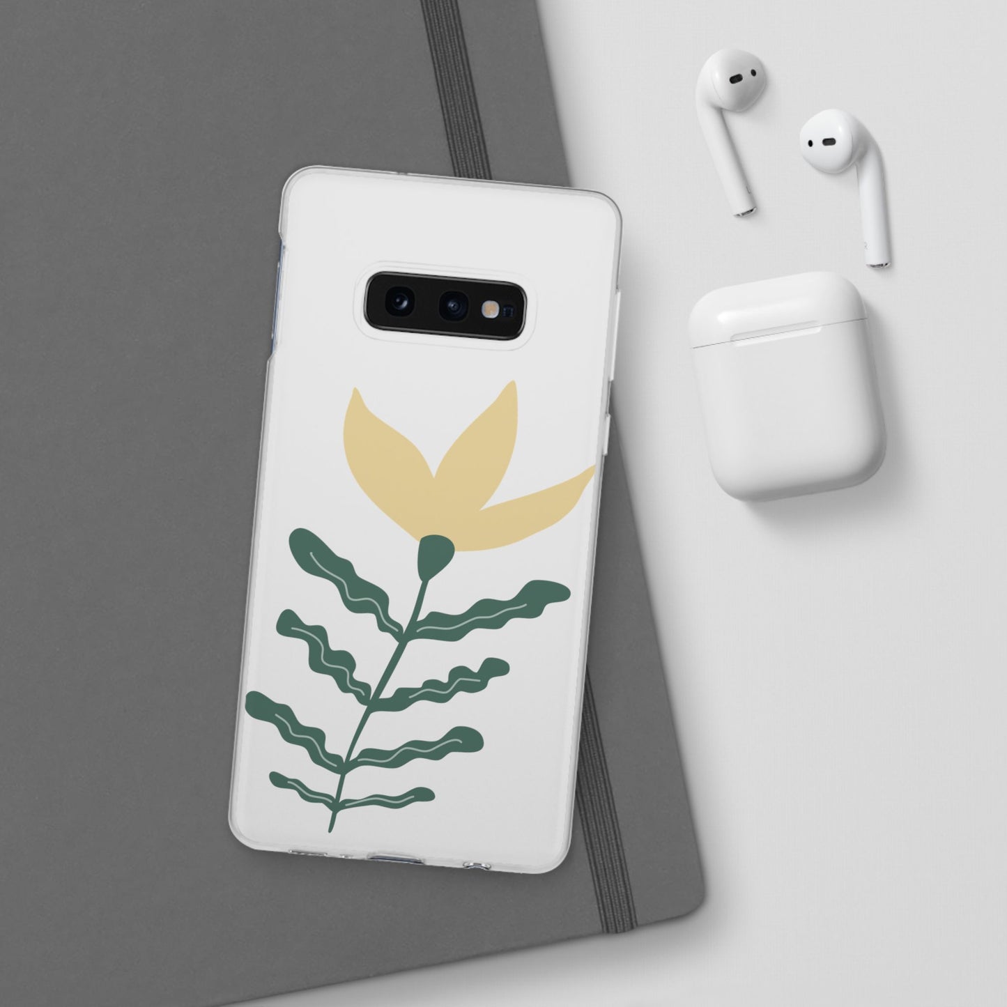 Stylish Floral Flexi Cases, Phone Accessories, Gift Idea, Protective Case, Trendy Phone Cover, Spring Vibes