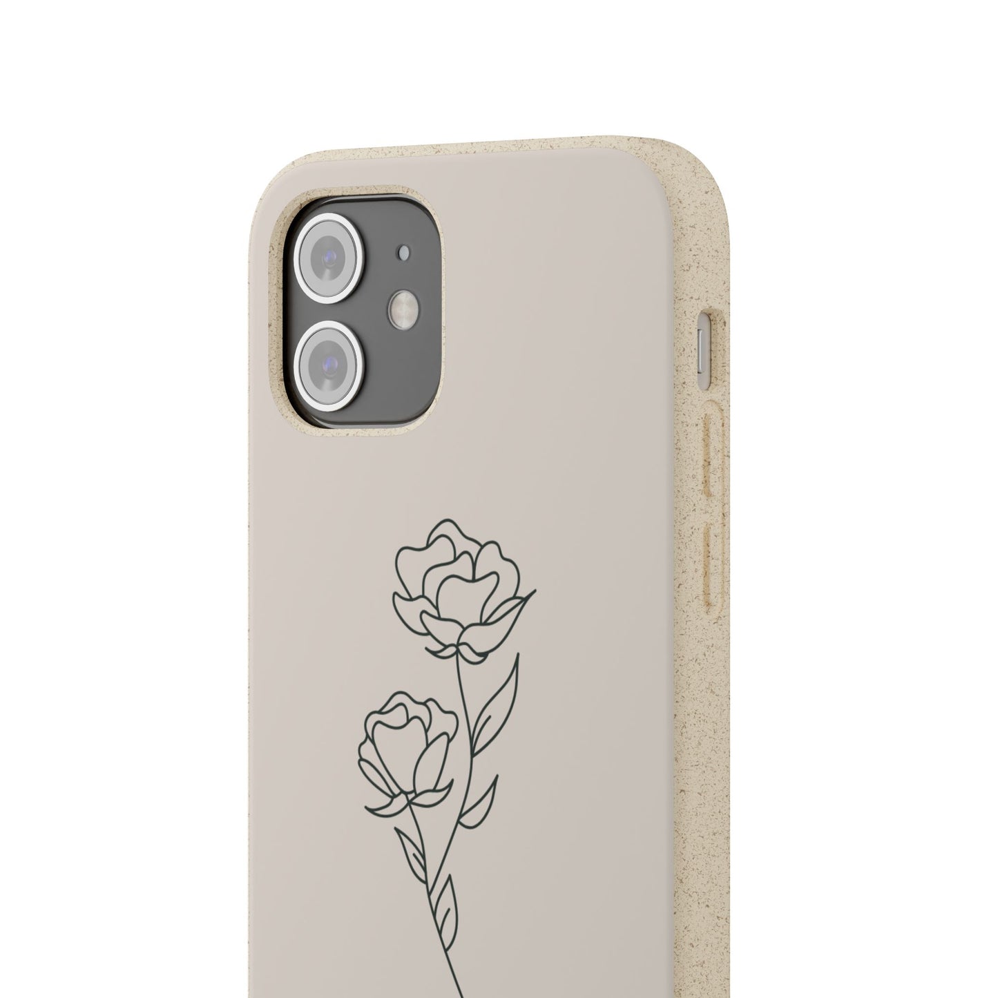 Eco-Friendly Phone Case with Floral Design, Biodegradable Mobile Cover, Sustainable Gift, Floral iPhone Case, Eco Chic Decor