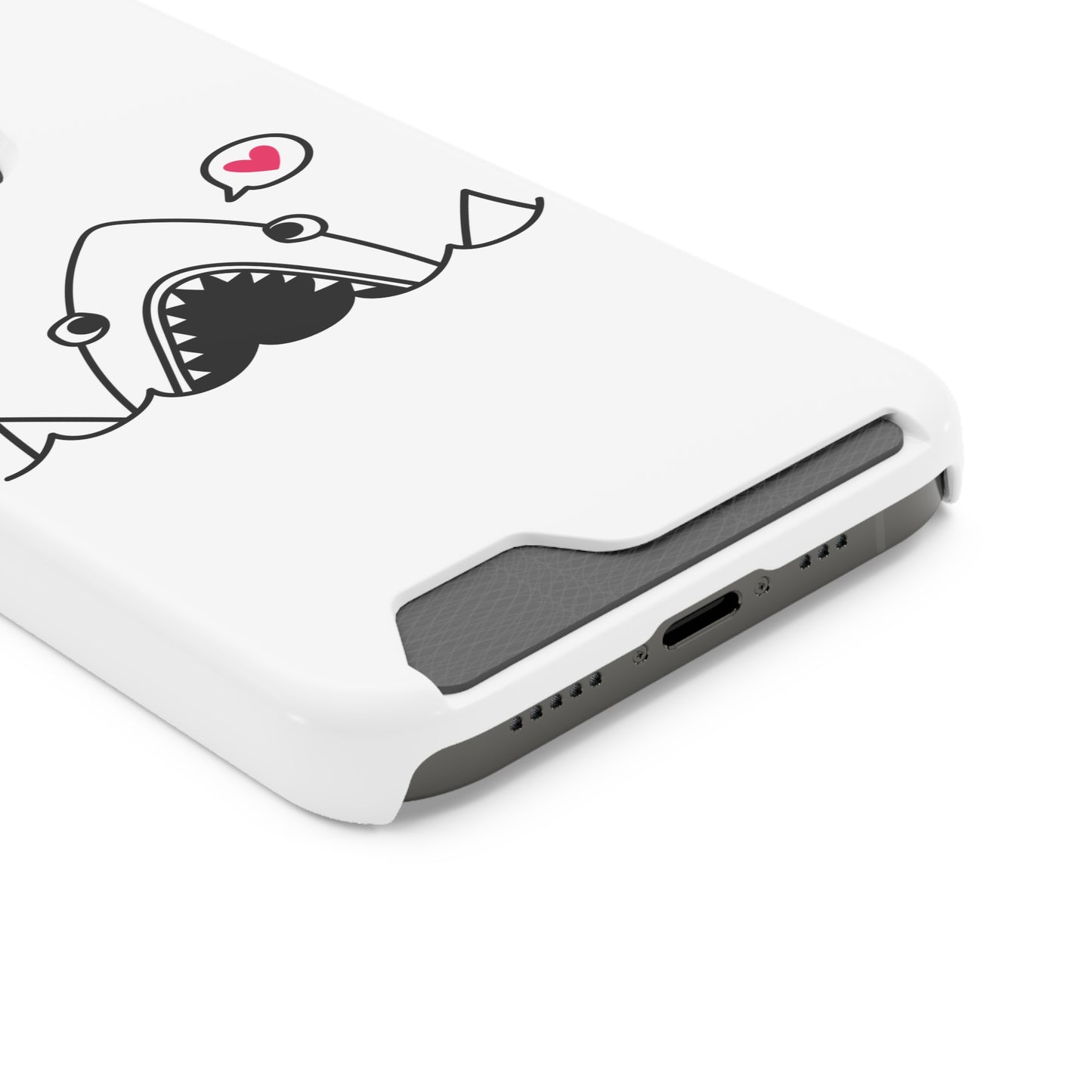 Cute Shark Phone Case with Card Holder - Perfect for Ocean Lovers, Unique Gift for Birthdays, Beach Days, and Back to School