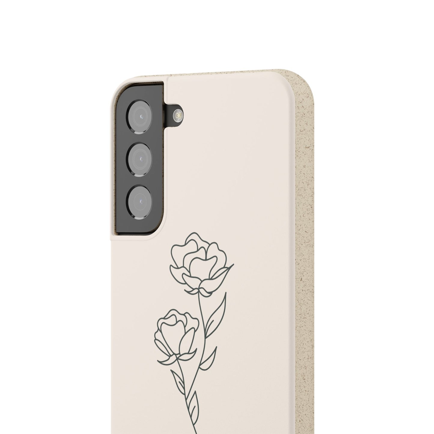 Eco-Friendly Phone Case with Floral Design, Biodegradable Mobile Cover, Sustainable Gift, Floral iPhone Case, Eco Chic Decor