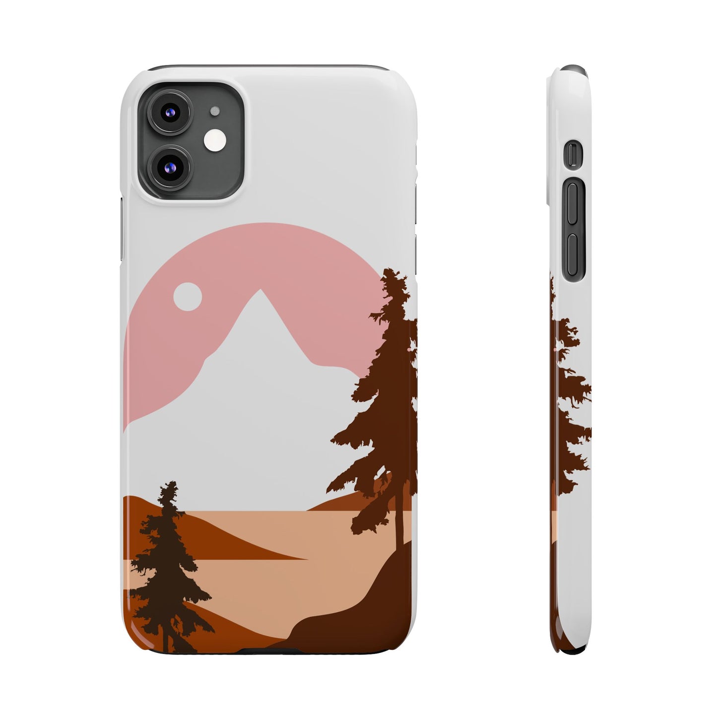 Stylish Mountain Landscape Slim Phone Case, Nature Lover Gift, Aesthetic Phone Cover, Adventure Travel Accessory, Minimalist Design [...]