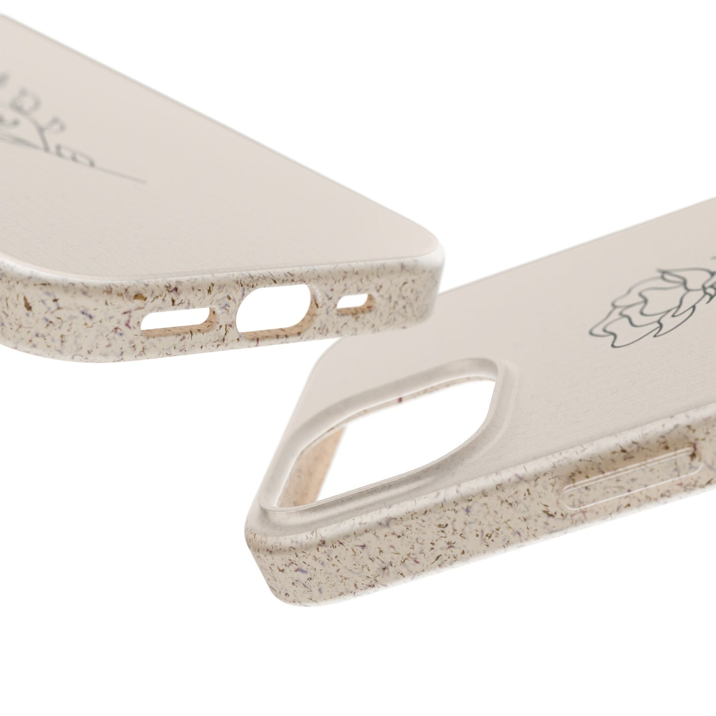Eco-Friendly Phone Case with Floral Design, Biodegradable Mobile Cover, Sustainable Gift, Floral iPhone Case, Eco Chic Decor