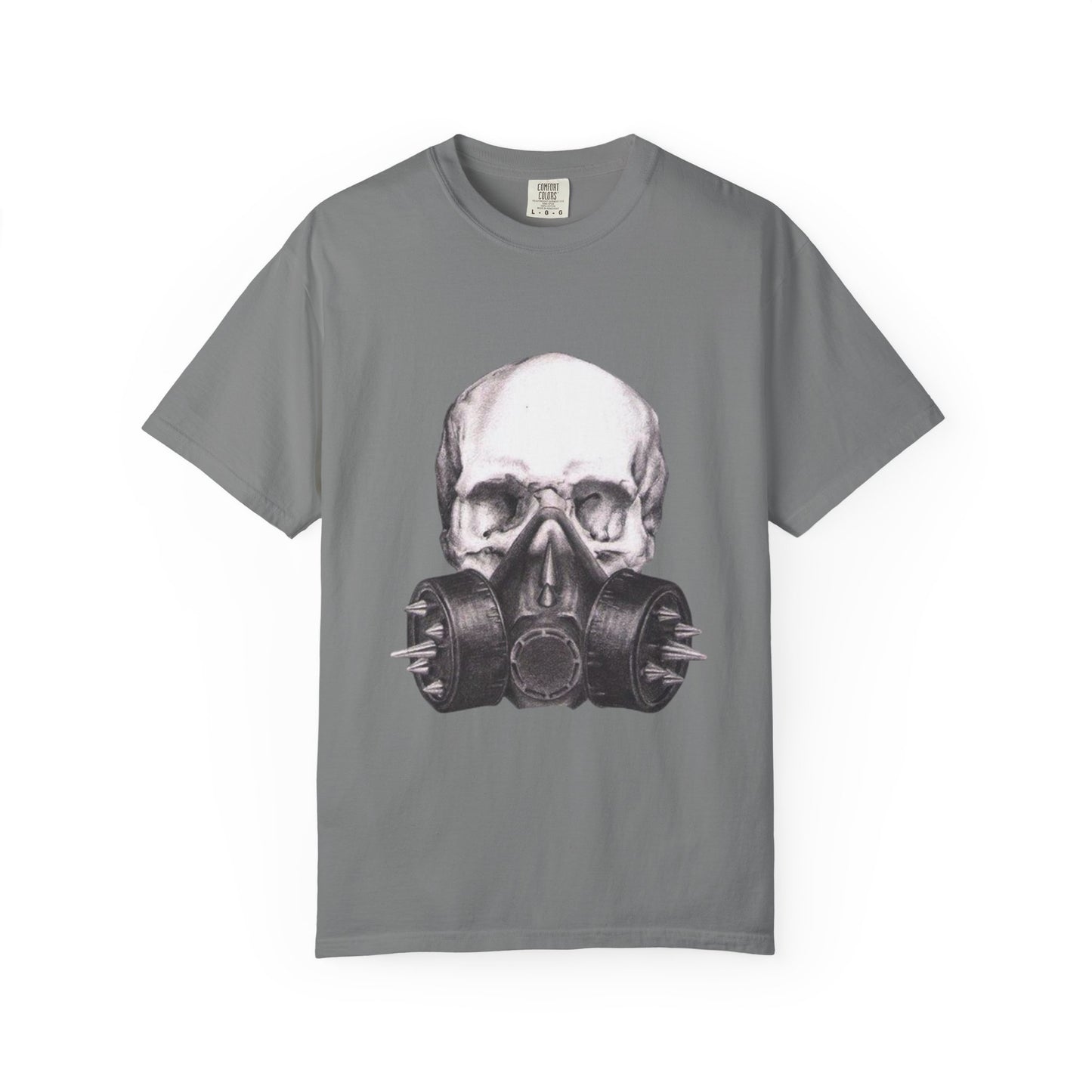 Edgy Skull Gas Mask T-shirt | Unisex Punk Apparel, Streetwear, Alternative Fashion, Music Festival Gear, Unique Graphic Tee