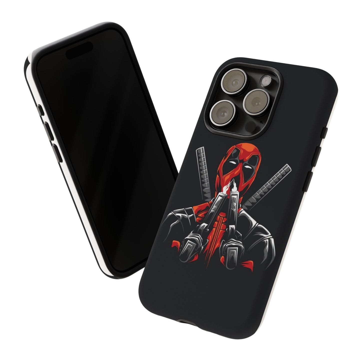 Deadpool Tough Phone Case, Durable Cover for Marvel Fans, Gift for Superhero Lovers, Unique Holiday Present, Geeky Accessories