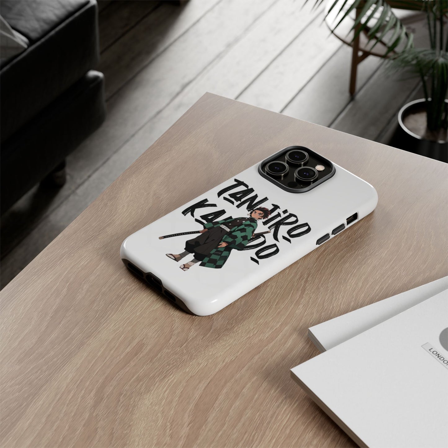 Demon Slayer Phone Case featuring Tanjiro Kamado | Tough Cases, Anime Phone Cover, Unique Gift for Fans, Mobile Accessory, Geeky Merchandise