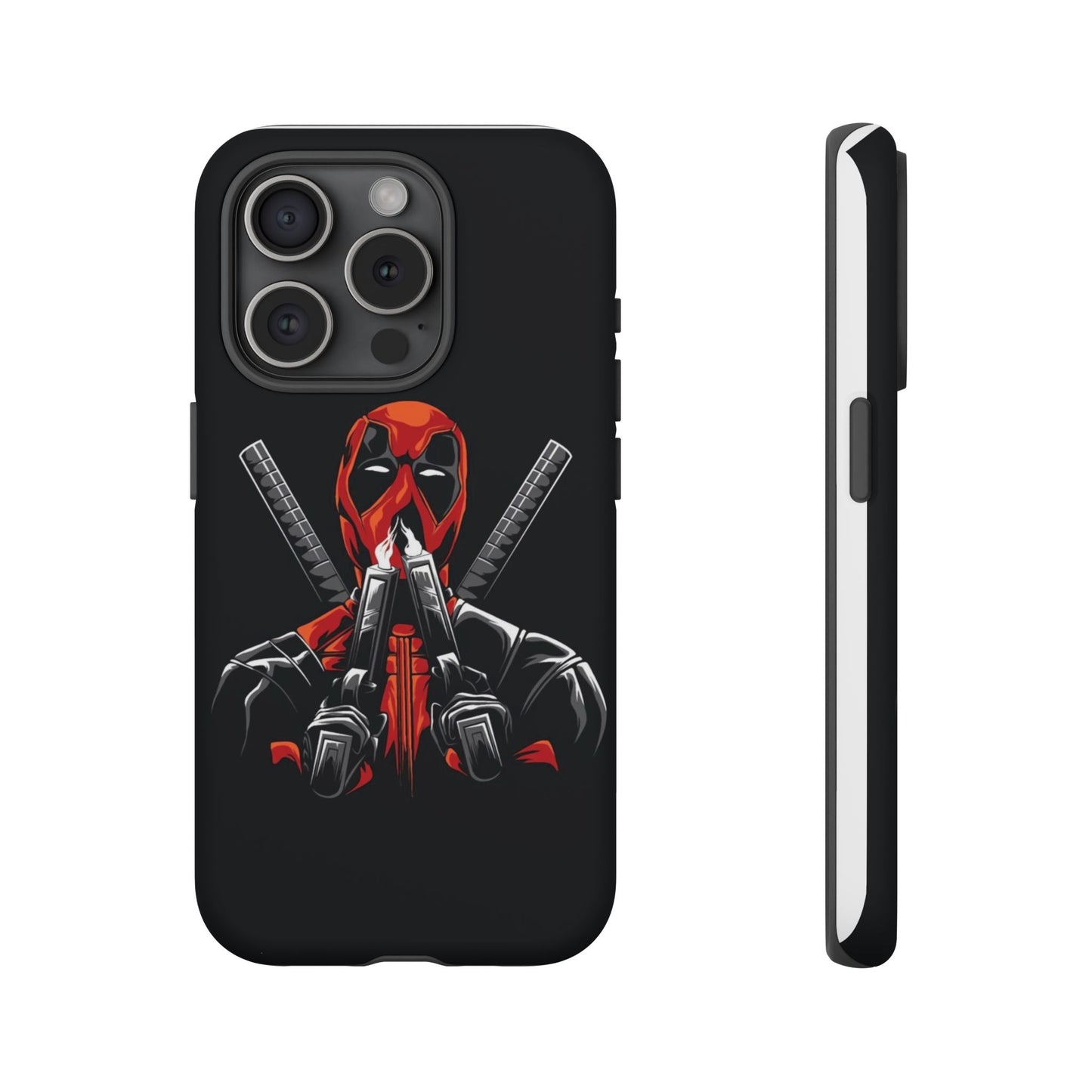 Deadpool Tough Phone Case, Durable Cover for Marvel Fans, Gift for Superhero Lovers, Unique Holiday Present, Geeky Accessories