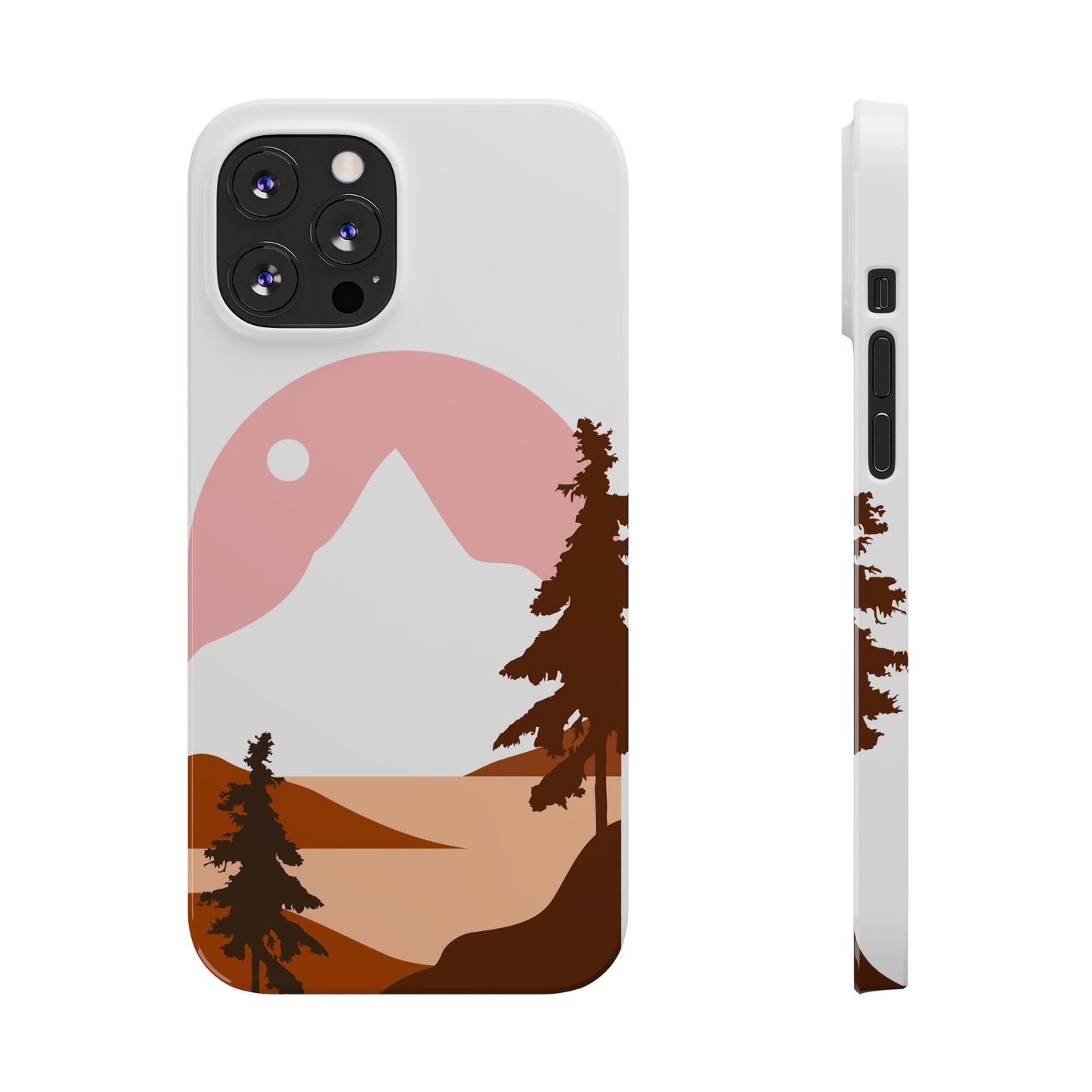 Stylish Mountain Landscape Slim Phone Case, Nature Lover Gift, Aesthetic Phone Cover, Adventure Travel Accessory, Minimalist Design [...]