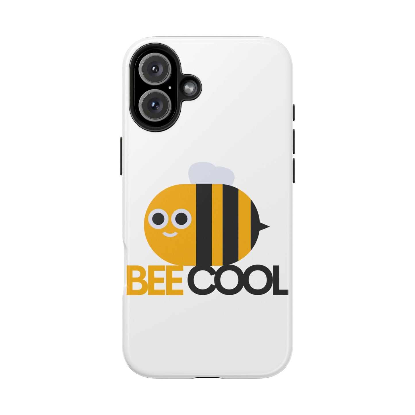 Bee Cool Tough Phone Case, Funny Phone Cover, Bee Lover Gift, Durable Phone Protector, Unique Bee Design