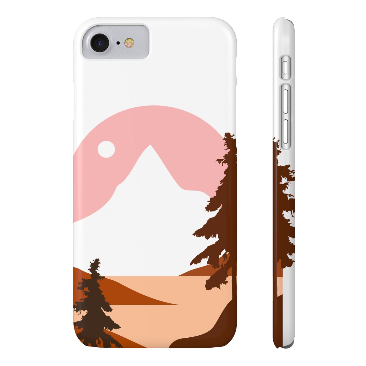 Stylish Mountain Landscape Slim Phone Case, Nature Lover Gift, Aesthetic Phone Cover, Adventure Travel Accessory, Minimalist Design [...]
