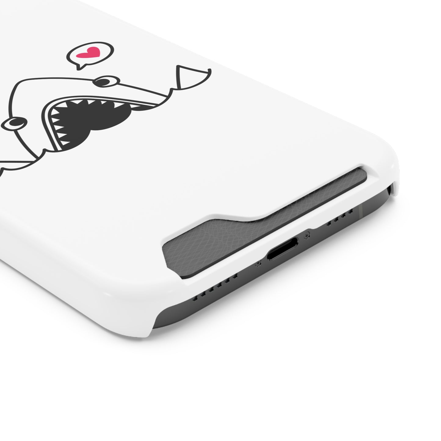 Cute Shark Phone Case with Card Holder - Perfect for Ocean Lovers, Unique Gift for Birthdays, Beach Days, and Back to School