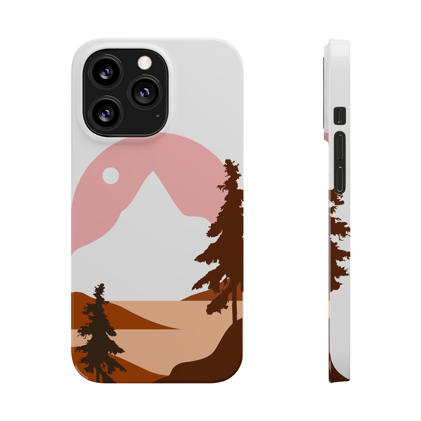 Stylish Mountain Landscape Slim Phone Case, Nature Lover Gift, Aesthetic Phone Cover, Adventure Travel Accessory, Minimalist Design [...]