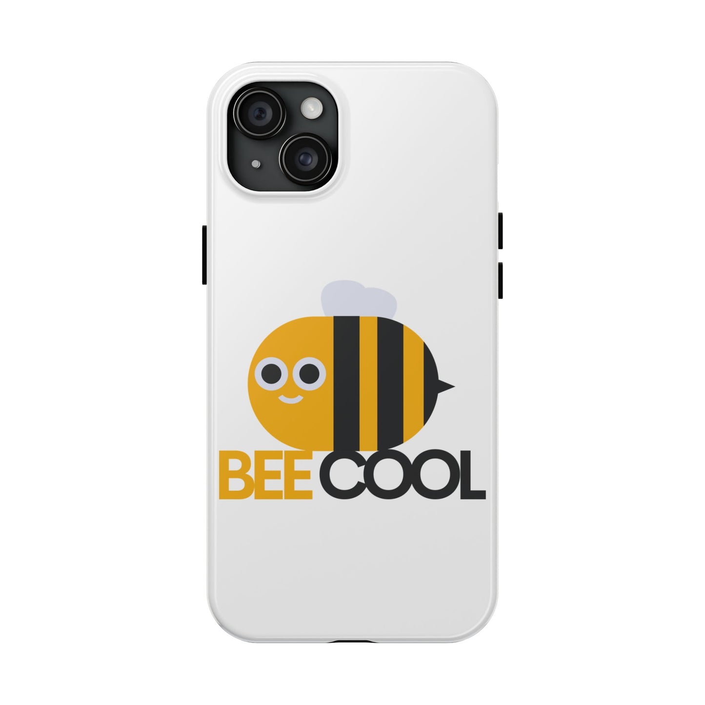 Bee Cool Tough Phone Case, Funny Phone Cover, Bee Lover Gift, Durable Phone Protector, Unique Bee Design
