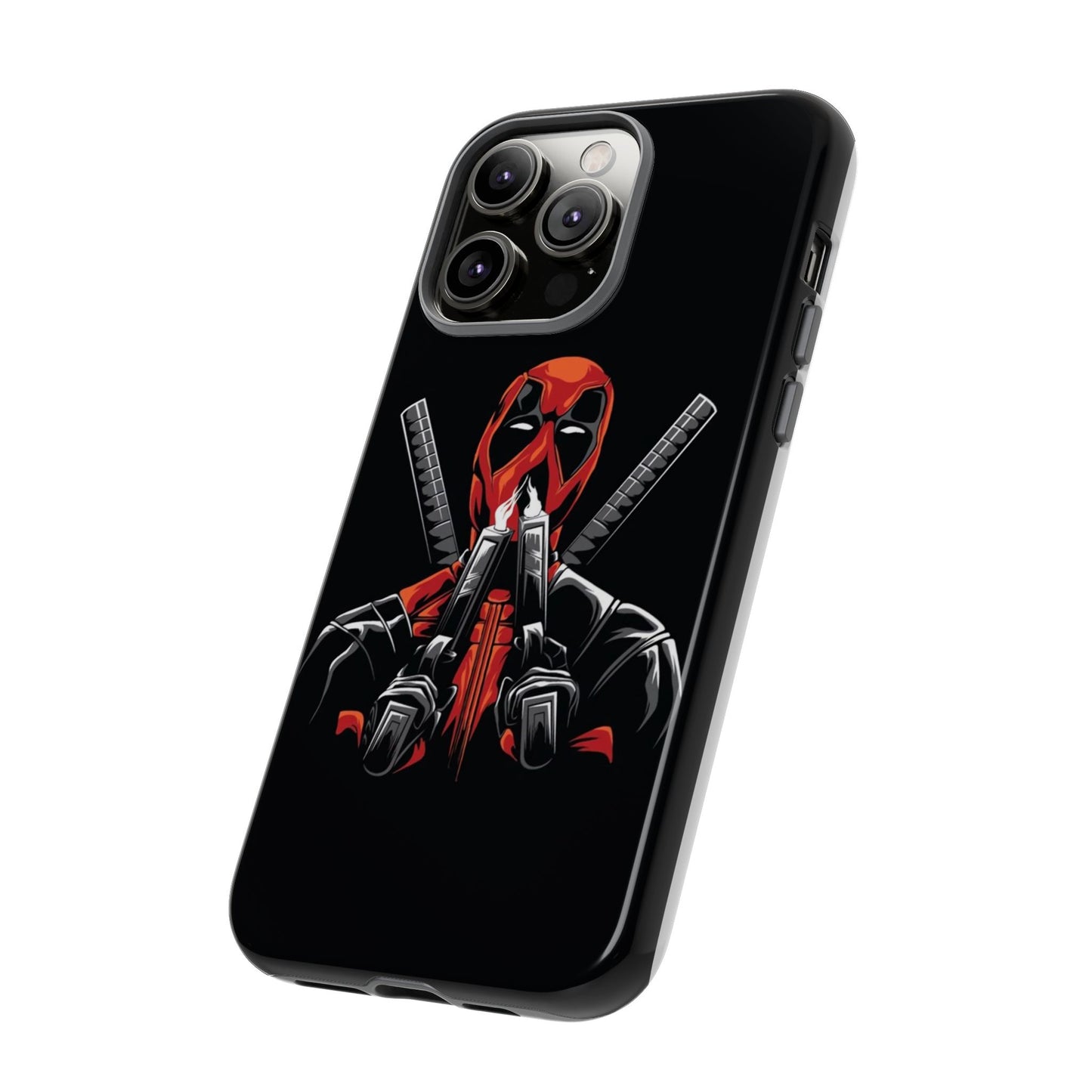 Deadpool Tough Phone Case, Durable Cover for Marvel Fans, Gift for Superhero Lovers, Unique Holiday Present, Geeky Accessories