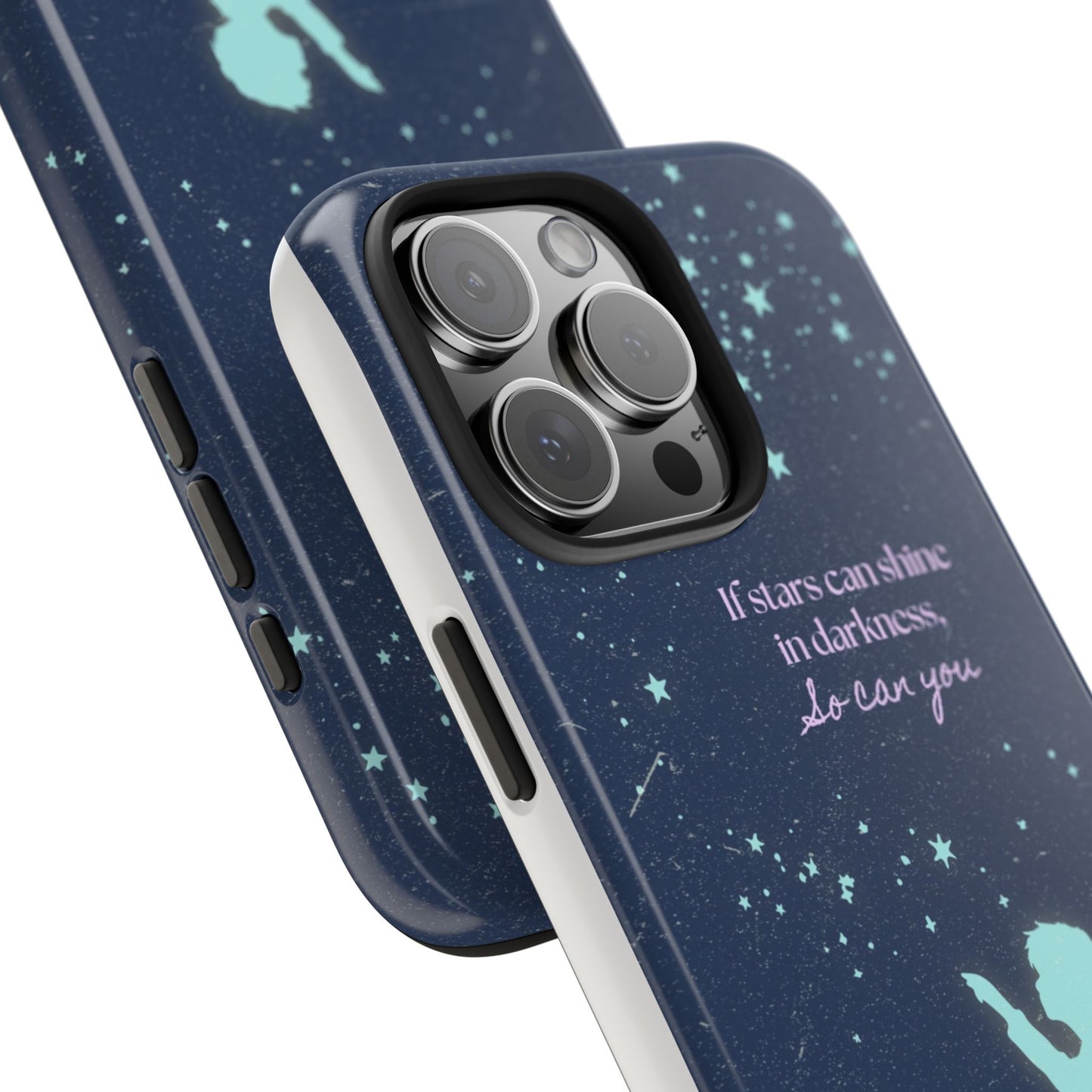 Starry Night Tough Phone Cases, Inspirational Phone Cover, Cute Kid Design, Galaxy Aesthetic, Gift for Dreamers, Motivational Decor