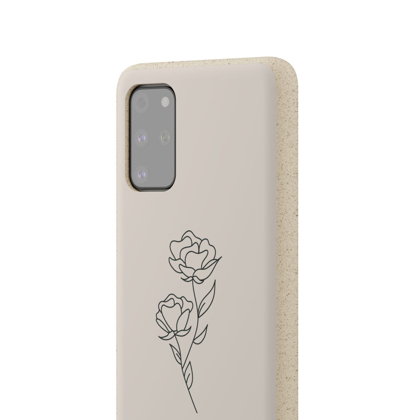 Eco-Friendly Phone Case with Floral Design, Biodegradable Mobile Cover, Sustainable Gift, Floral iPhone Case, Eco Chic Decor