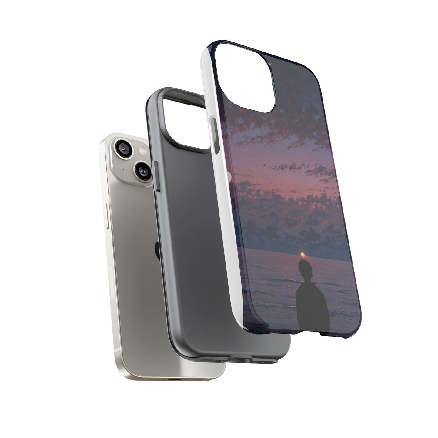 Sunset Ocean Phone Case, Tough Cases, Unique Cell Phone Cover, Artistic Phone Accessories, Gift for Her, Nature Inspired Case