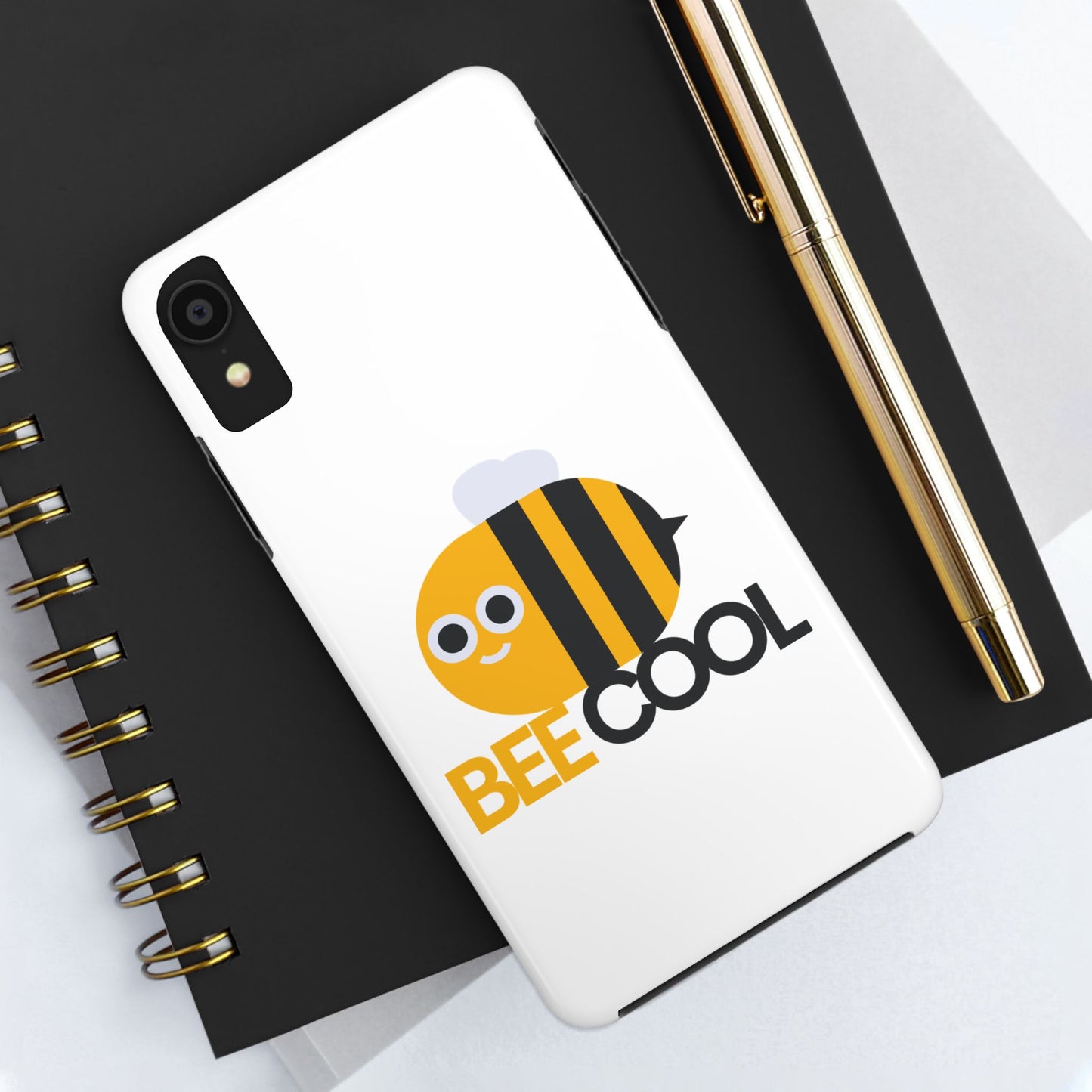 Bee Cool Tough Phone Case, Funny Phone Cover, Bee Lover Gift, Durable Phone Protector, Unique Bee Design