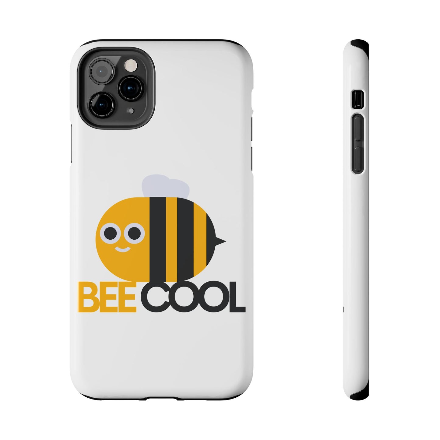 Bee Cool Tough Phone Case, Funny Phone Cover, Bee Lover Gift, Durable Phone Protector, Unique Bee Design