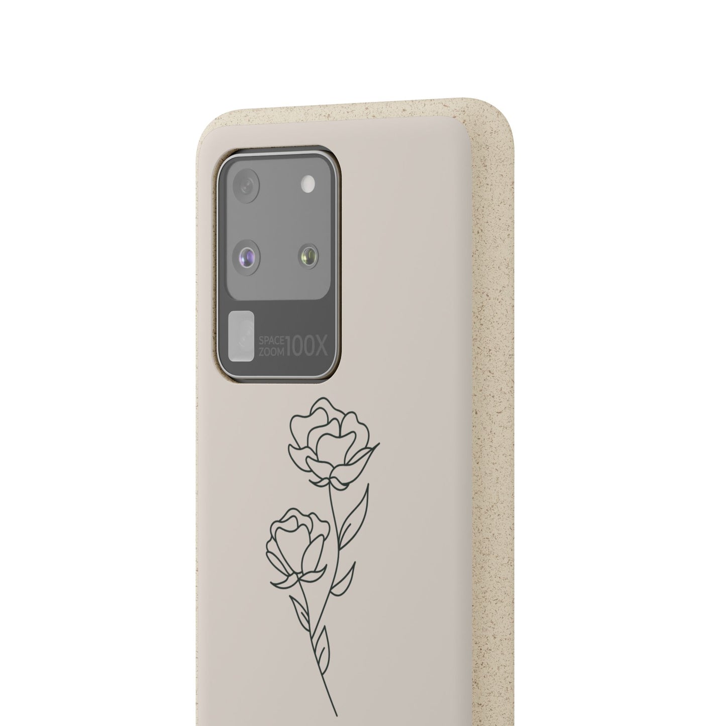 Eco-Friendly Phone Case with Floral Design, Biodegradable Mobile Cover, Sustainable Gift, Floral iPhone Case, Eco Chic Decor