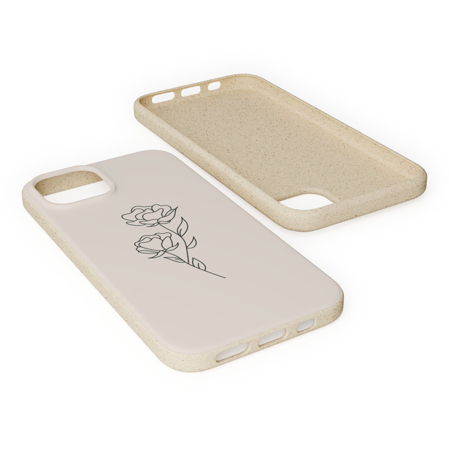 Eco-Friendly Phone Case with Floral Design, Biodegradable Mobile Cover, Sustainable Gift, Floral iPhone Case, Eco Chic Decor