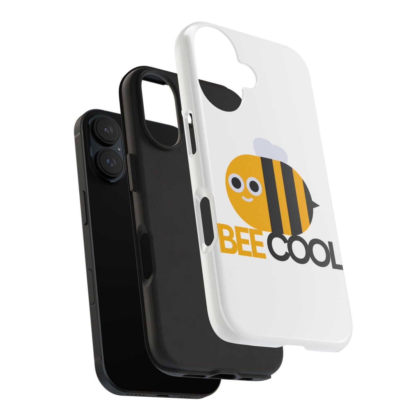 Bee Cool Tough Phone Case, Funny Phone Cover, Bee Lover Gift, Durable Phone Protector, Unique Bee Design