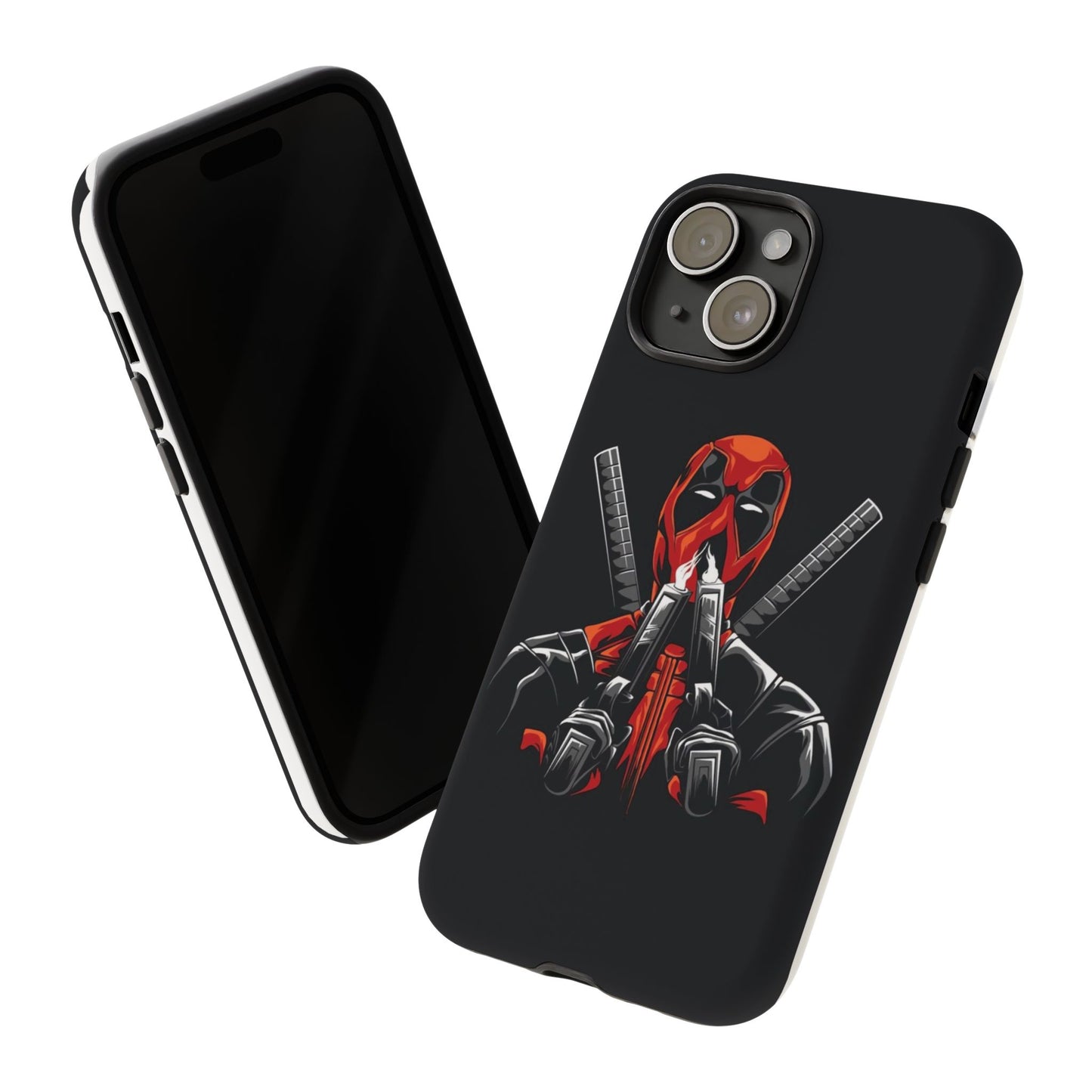 Deadpool Tough Phone Case, Durable Cover for Marvel Fans, Gift for Superhero Lovers, Unique Holiday Present, Geeky Accessories