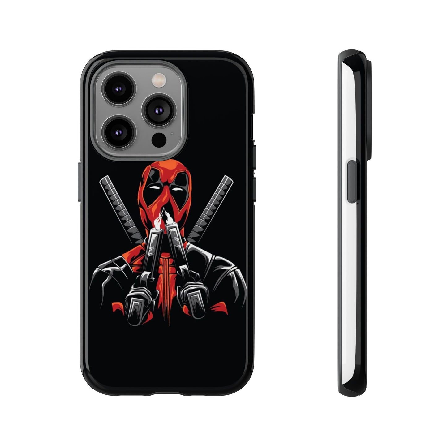 Deadpool Tough Phone Case, Durable Cover for Marvel Fans, Gift for Superhero Lovers, Unique Holiday Present, Geeky Accessories