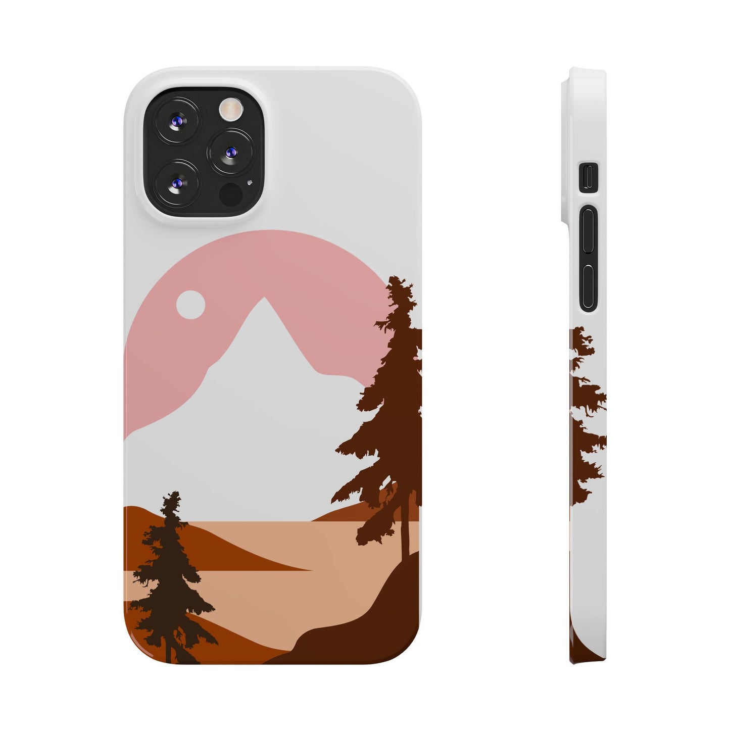 Stylish Mountain Landscape Slim Phone Case, Nature Lover Gift, Aesthetic Phone Cover, Adventure Travel Accessory, Minimalist Design [...]