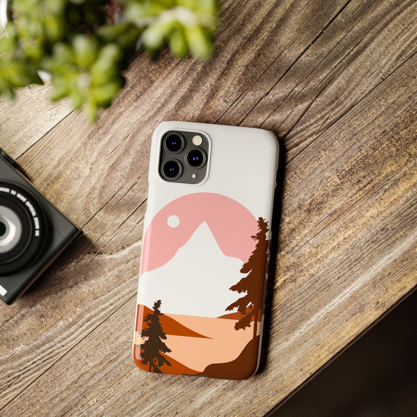 Stylish Mountain Landscape Slim Phone Case, Nature Lover Gift, Aesthetic Phone Cover, Adventure Travel Accessory, Minimalist Design [...]